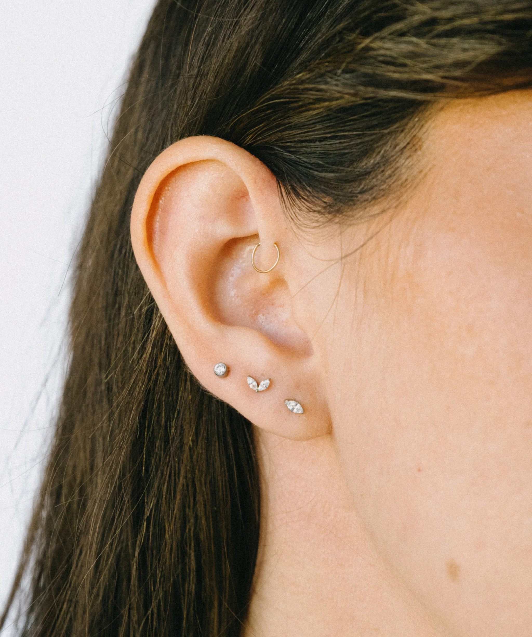 Marquise Flat Back Stud - Image 4